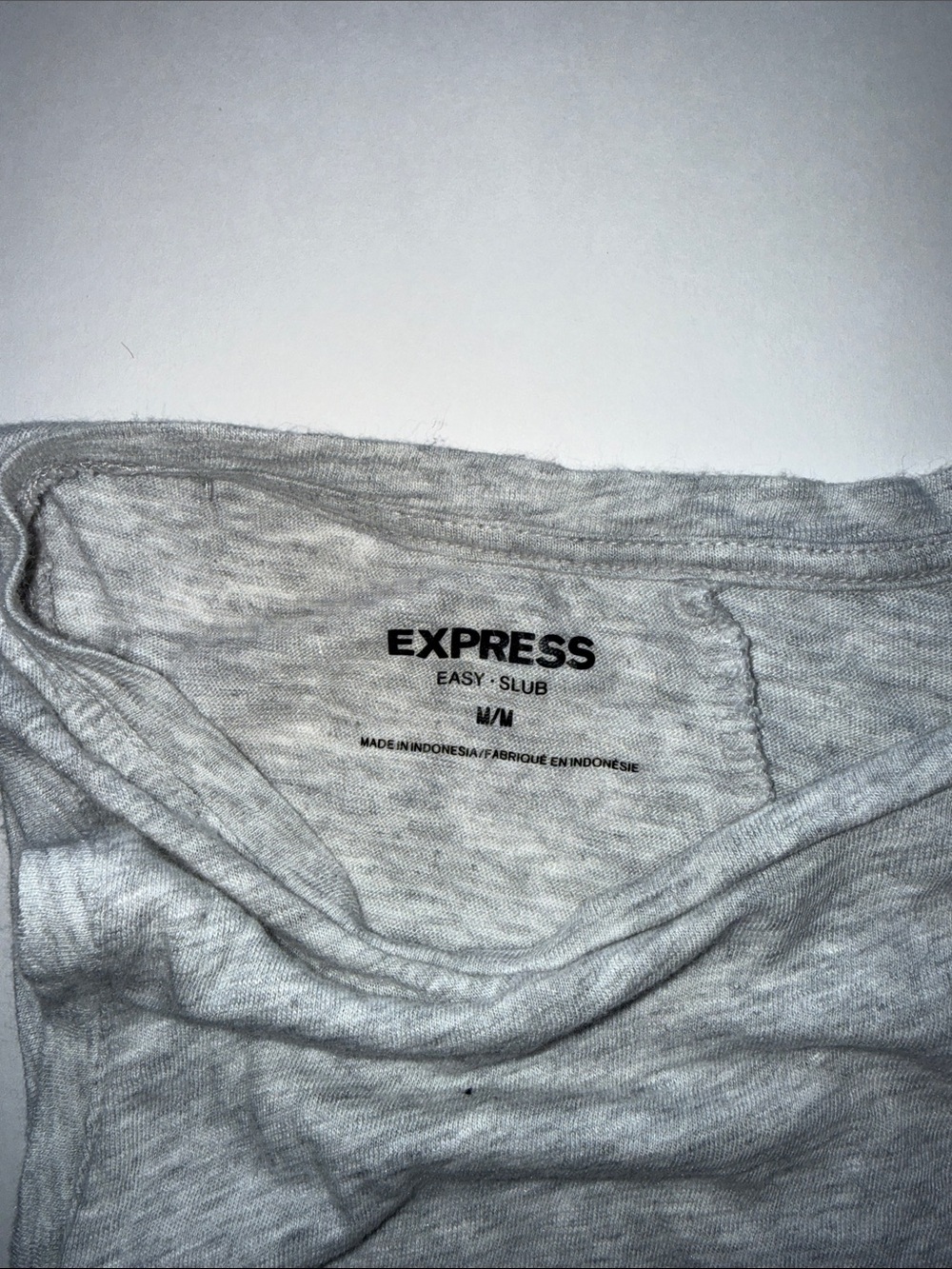 Express Gray Ruched Side Tank Top - Picture 2 of 3